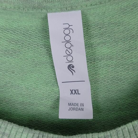 NWT Ideology Womens Pistachio Green Short-Sleeve Crossover-Hem T-Shirt Size‎ XXL - Picture 4 of 6
